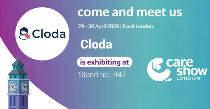 Cloda to Exhibit at Care Show London 2026 — Stand H47