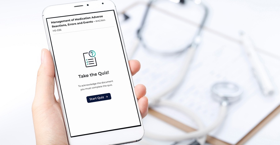 Mobile with Cloda's Comprehension Quiz Feature.