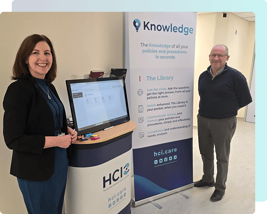 staff picture in tallaght hospital at the launch of the Knowledge library
